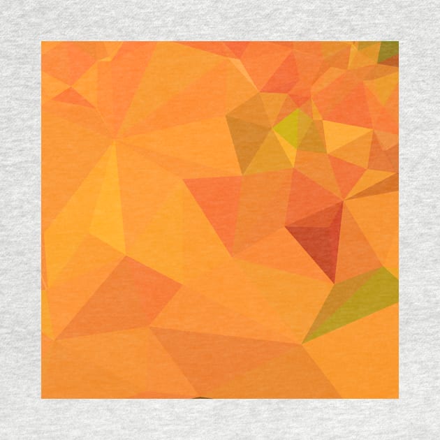 Pumpkin Orange Abstract Low Polygon Background by retrovectors